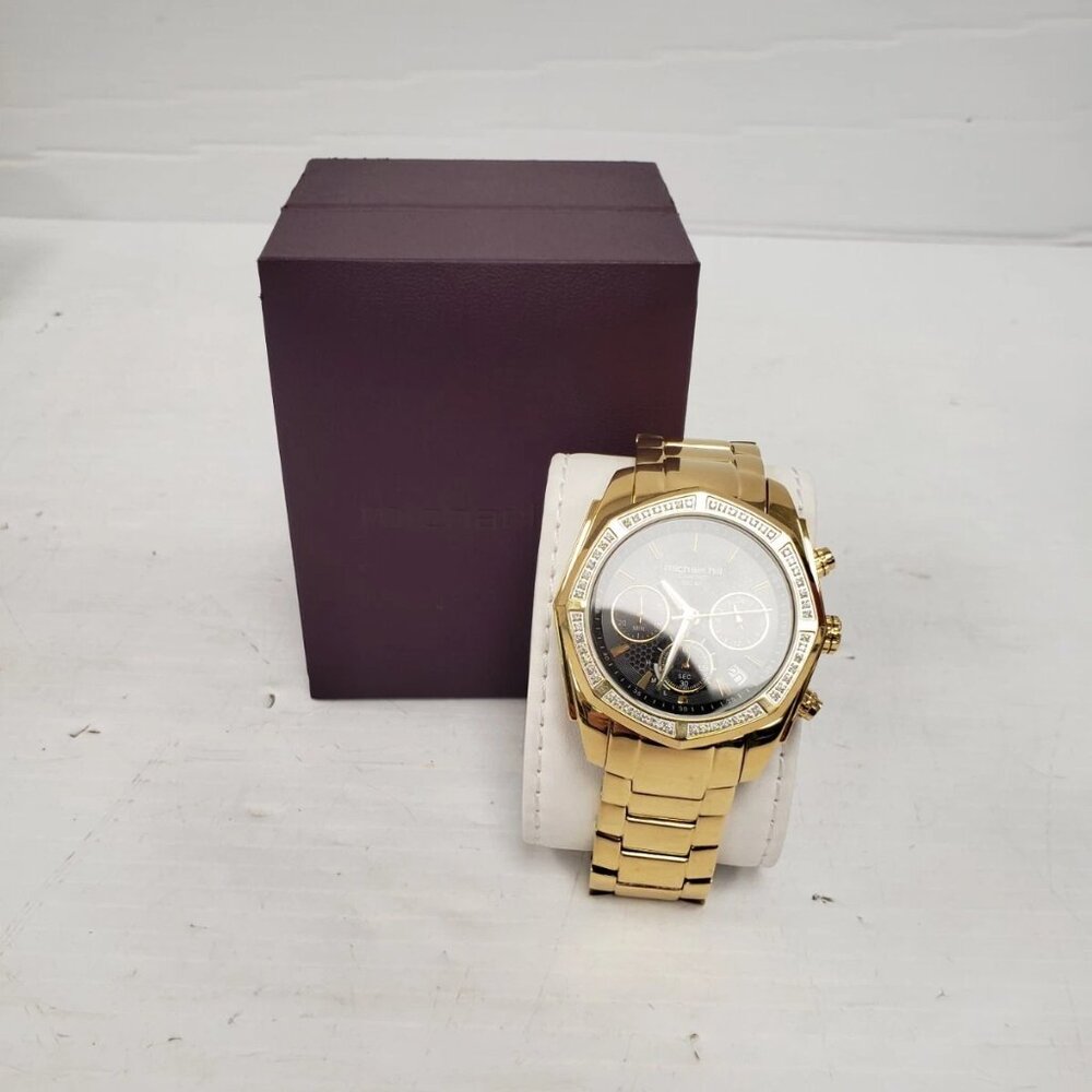 (53976-1) Michael Hill Gold/Diamond Watch - 1/2 Carat Diamonds